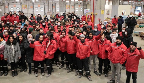 Migros depo işçileri