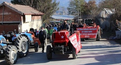Amasya çiftçilerden protesto